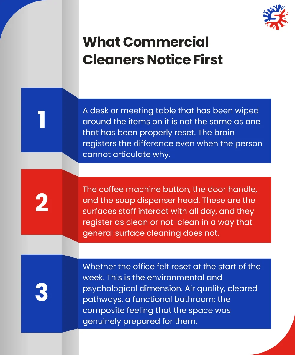 What Commercial Cleaners Notice First